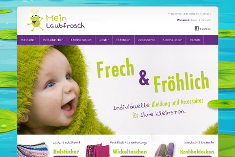 Onlineshop – Mein Laubfrosch